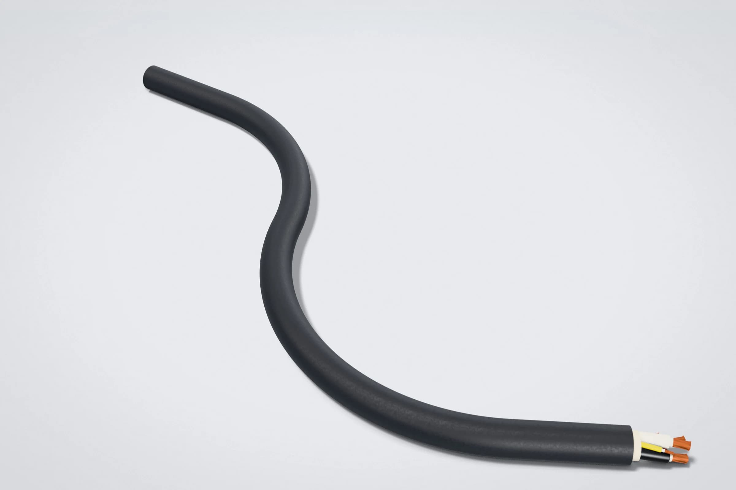 Cable Type G-GC y SHD-GC en prueba de enrollado en S para scoop LHD